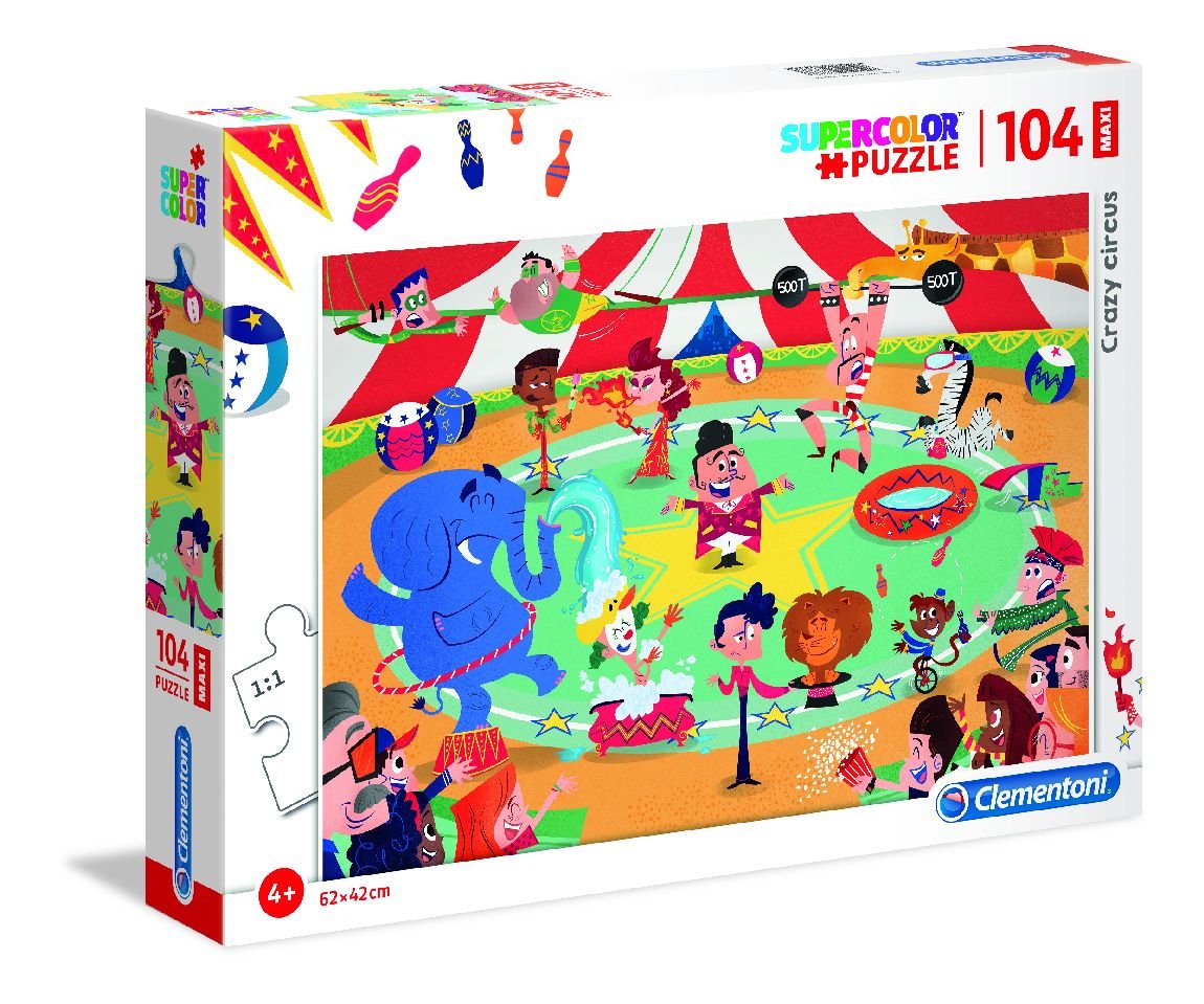 Clementoni, puzzle, Crazy Circus, 104 el.