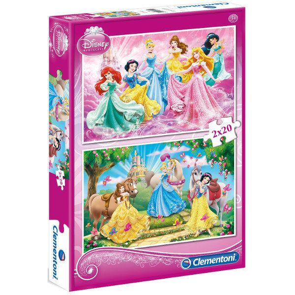 Clementoni, puzzle, Disney, 2x20 el.
