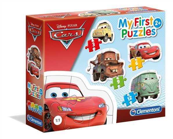 Clementoni, puzzle, Disney, Auta, 3/6/9/12 el.