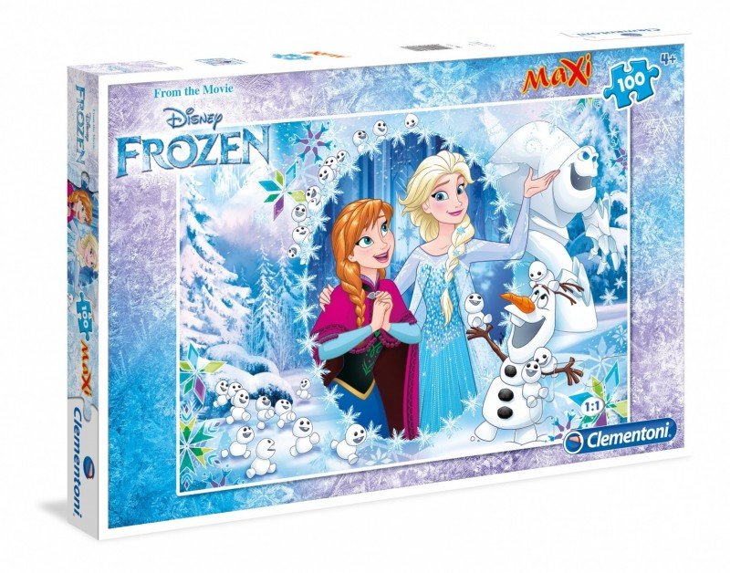 Clementoni, puzzle, Disney, Frozen, maxi, 100 el.