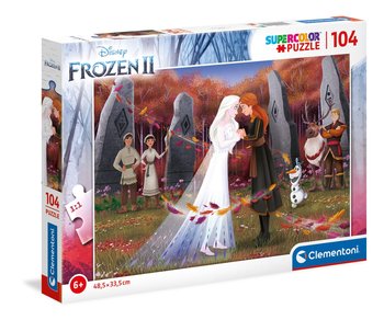 Clementoni, puzzle, Disney, Kraina Lodu, 104 el. - Clementoni