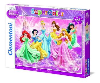 Clementoni, puzzle, Disney, Księżniczki, 104 el. - Clementoni