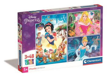 Clementoni, puzzle, Disney, Księżniczki, 3x48 el. - Clementoni