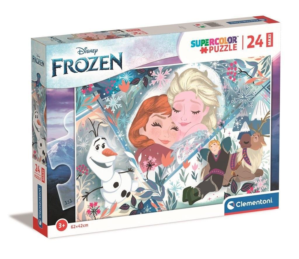 Clementoni, puzzle, Disney, Maxi Super Kolor Kraina Lodu 2, 24 el ...