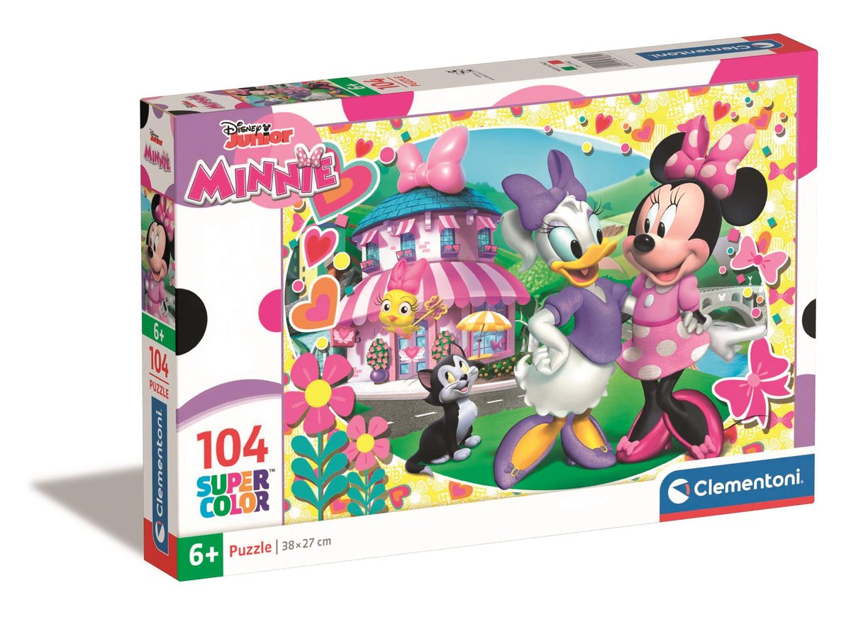Clementoni, puzzle, Disney, Myszka Minnie, Happy Helpers, 104 el.