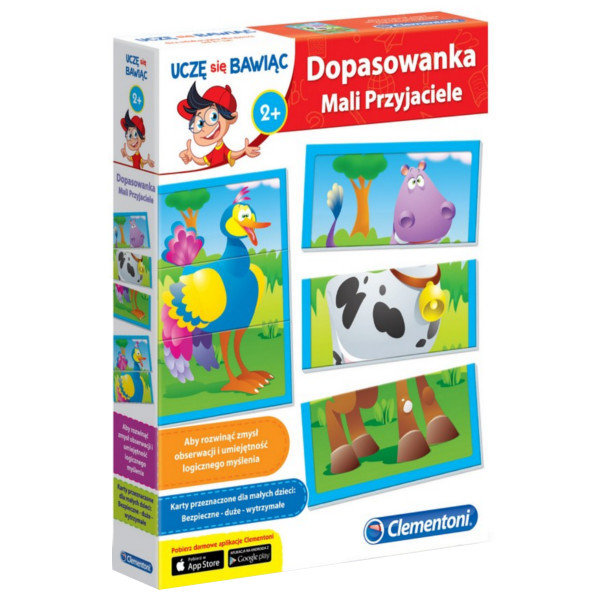 Clementoni, puzzle, Dopasowanka Mali przyjaciele, 24 el.