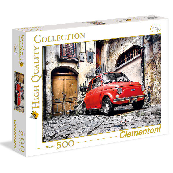 Clementoni, puzzle, Fiat, 500 el.