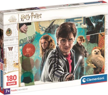 Clementoni, puzzle, Harry Potter, Ron Hermiona Sowa Hedwiga, 180 el. - Clementoni