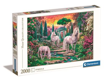 Clementoni, Puzzle HQ Classical Garden Unicorns 32575, 2000 el. - Clementoni