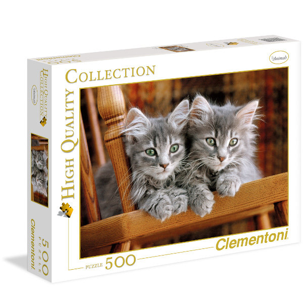 Clementoni, puzzle, Kocięta, 500 el.