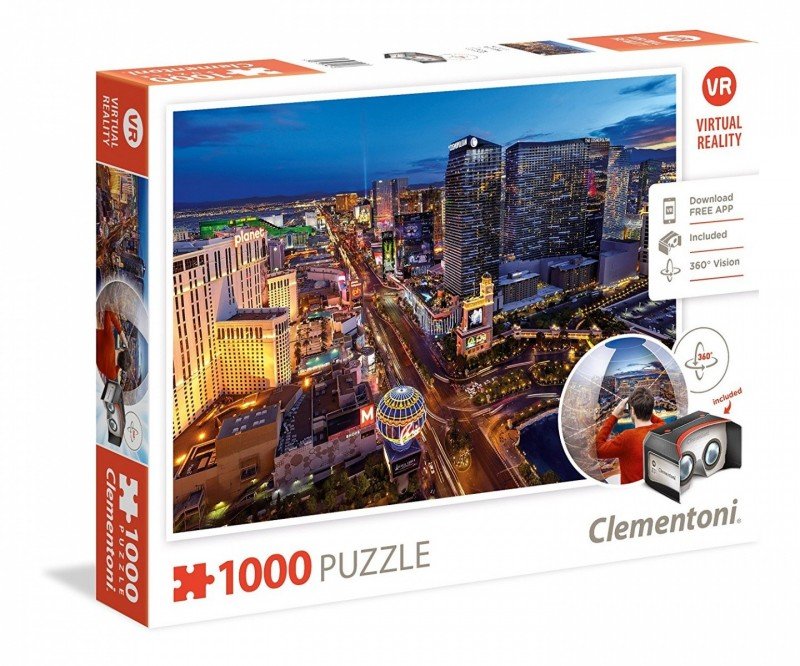 Clementoni, puzzle, Las Vegas Virtual Reality, 1000 el.
