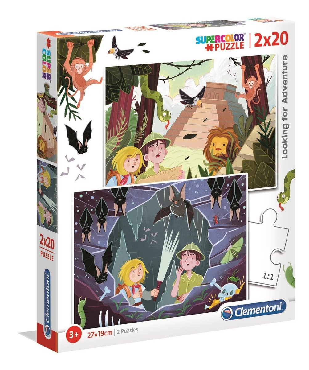 Clementoni, puzzle, Looking for adventure, 2x20 el.