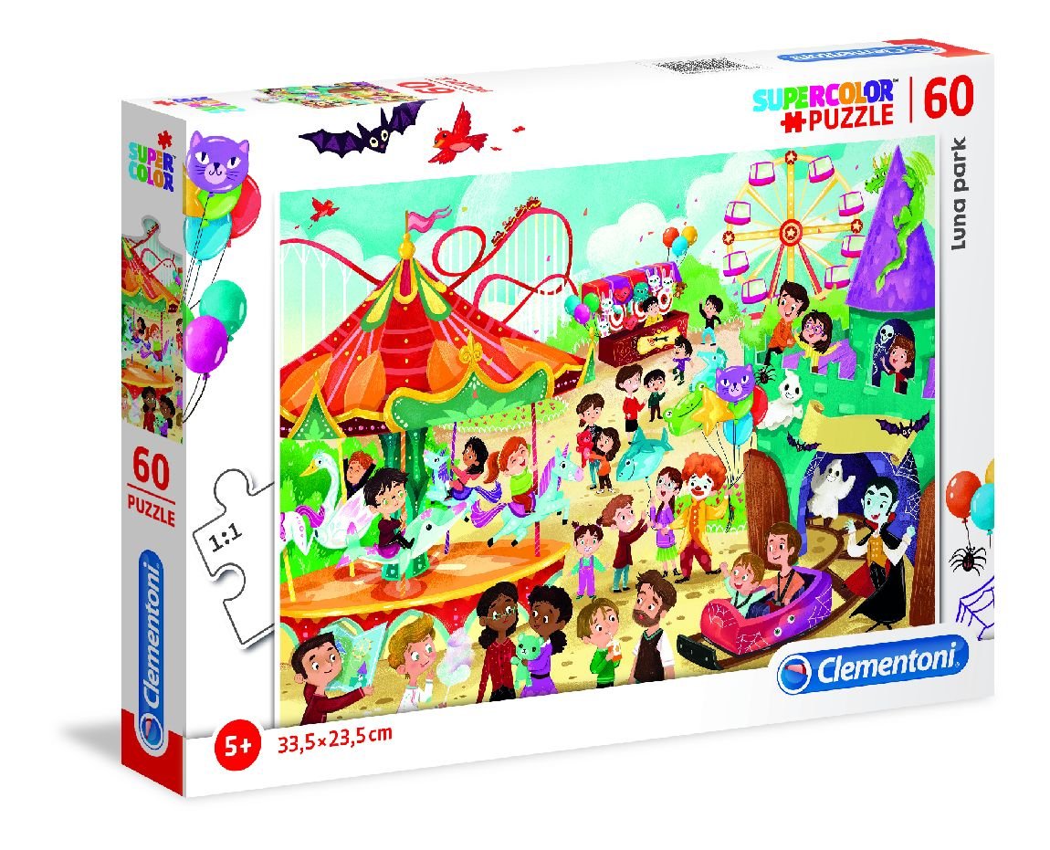 Clementoni, puzzle, Luna Park, 60 el.