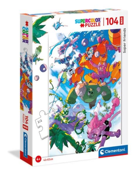 Clementoni Clementoni, puzzle, Maxi Super friends, 104 el.