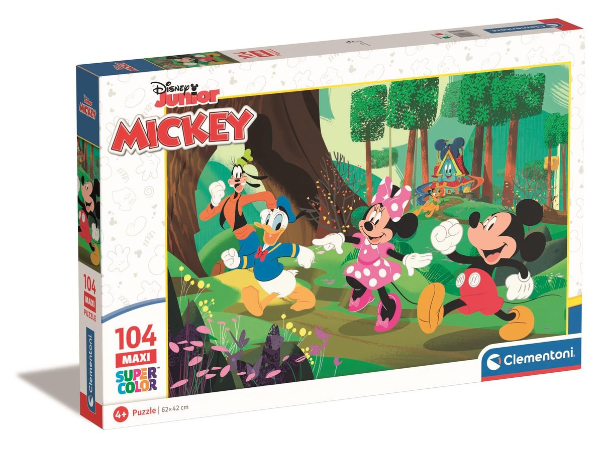 Clementoni Puzzle Maxi Double Fun Lion Guard, 30 Pezzi, Diventa Un Metro Per La Crescita, Con Colla E Clip Per Foto, Gioco Educativo Per Bambini
