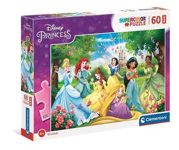 Clementoni, puzzle, Maxi Super Kolor Princess, 60 el. - Clementoni