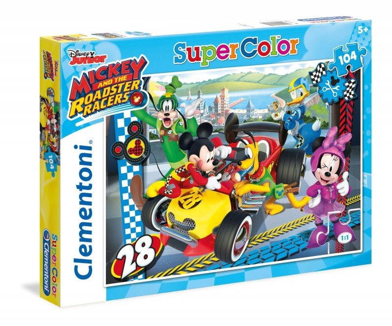 Clementoni, puzzle, Mickey i Raźni Rajdowcy, 104 el.