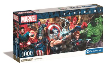 Clementoni, Puzzle, Panorama Compact Box, The Avengers, 1000 el. - Clementoni