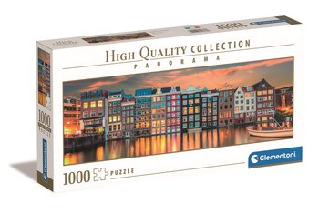 Clementoni, Puzzle, Panorama High Quality, Bright Amsterdam, 1000 el. - Clementoni