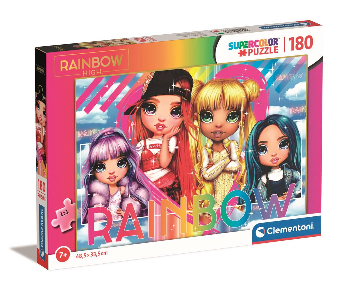 Clementoni, puzzle, Rainbow High, 180 el. - Clementoni