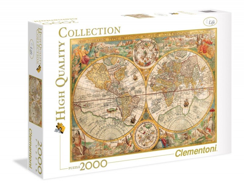 Clementoni, puzzle, Starożytna mapa, 2000 el.