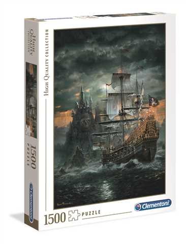 Clementoni, puzzle, Statek piracki, 1500 el.