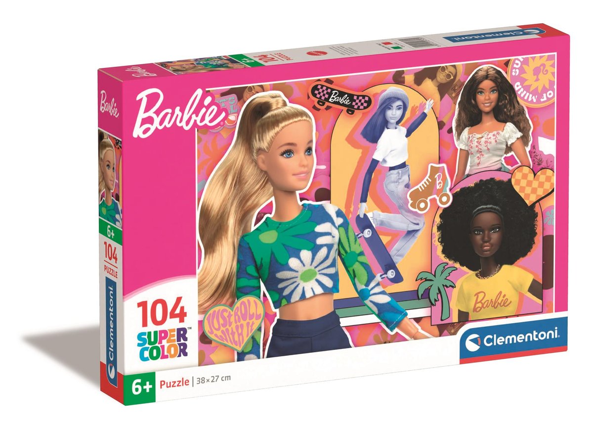 Clementoni Clementoni, Puzzle, Super Kolor, Barbie, 104 el.