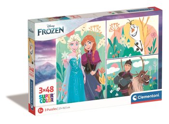 Clementoni, Puzzle Super Kolor Disney Frozen 25284, 3x48 el. - Clementoni