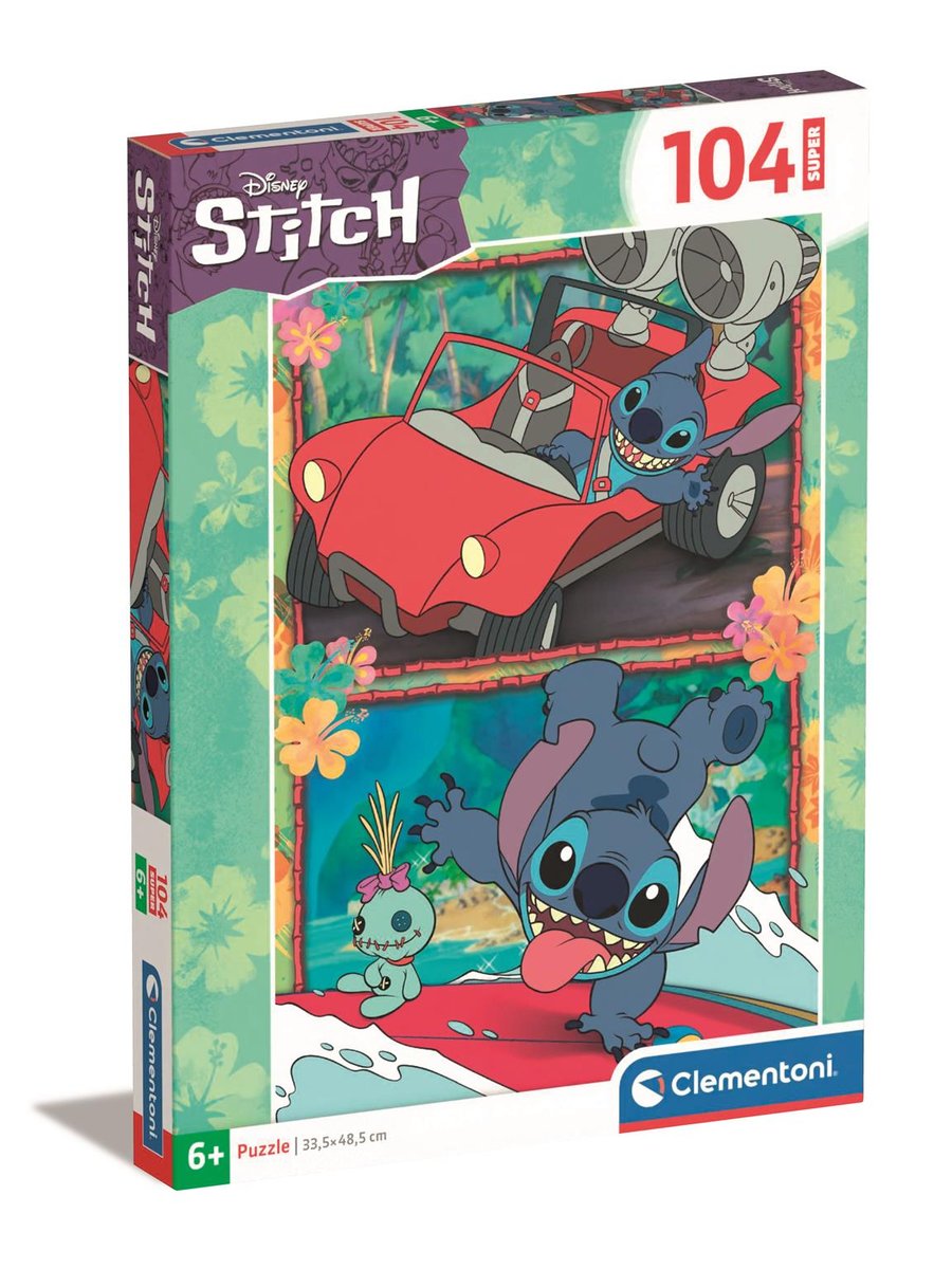Clementoni Clementoni, Puzzle, Super Kolor, Stitch, Super 104 el.