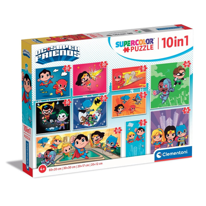 Clementoni Clementoni, puzzle, superbohaterowie, DC Super Friends, 10w1