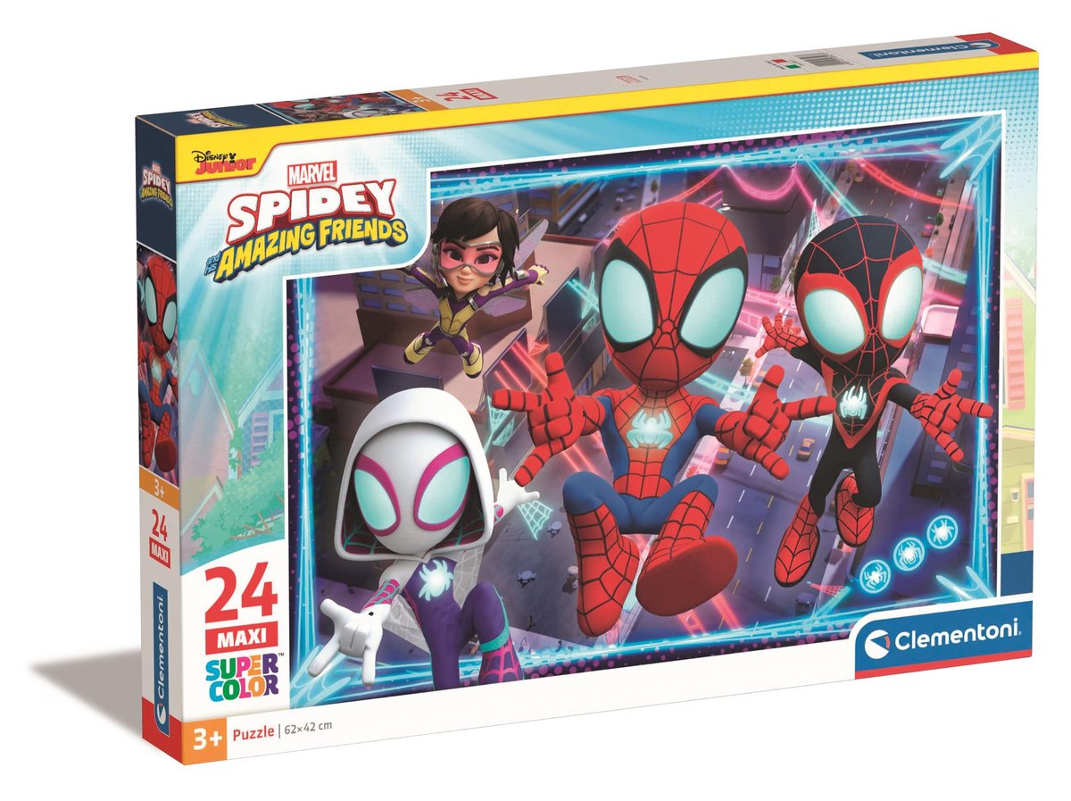 Clementoni Clementoni Puzzle Układanka 24 Elementy Maxi Spidey And His Amazing Friends