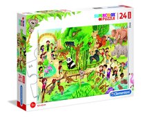 Clementoni, puzzle, Zoo, 24 el.