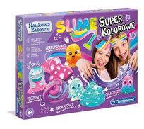 CLEMENTONI Super KOLOROWE SLIME GLUTY Brokat PACHNĄCY Laboratorium glutów Clementoni