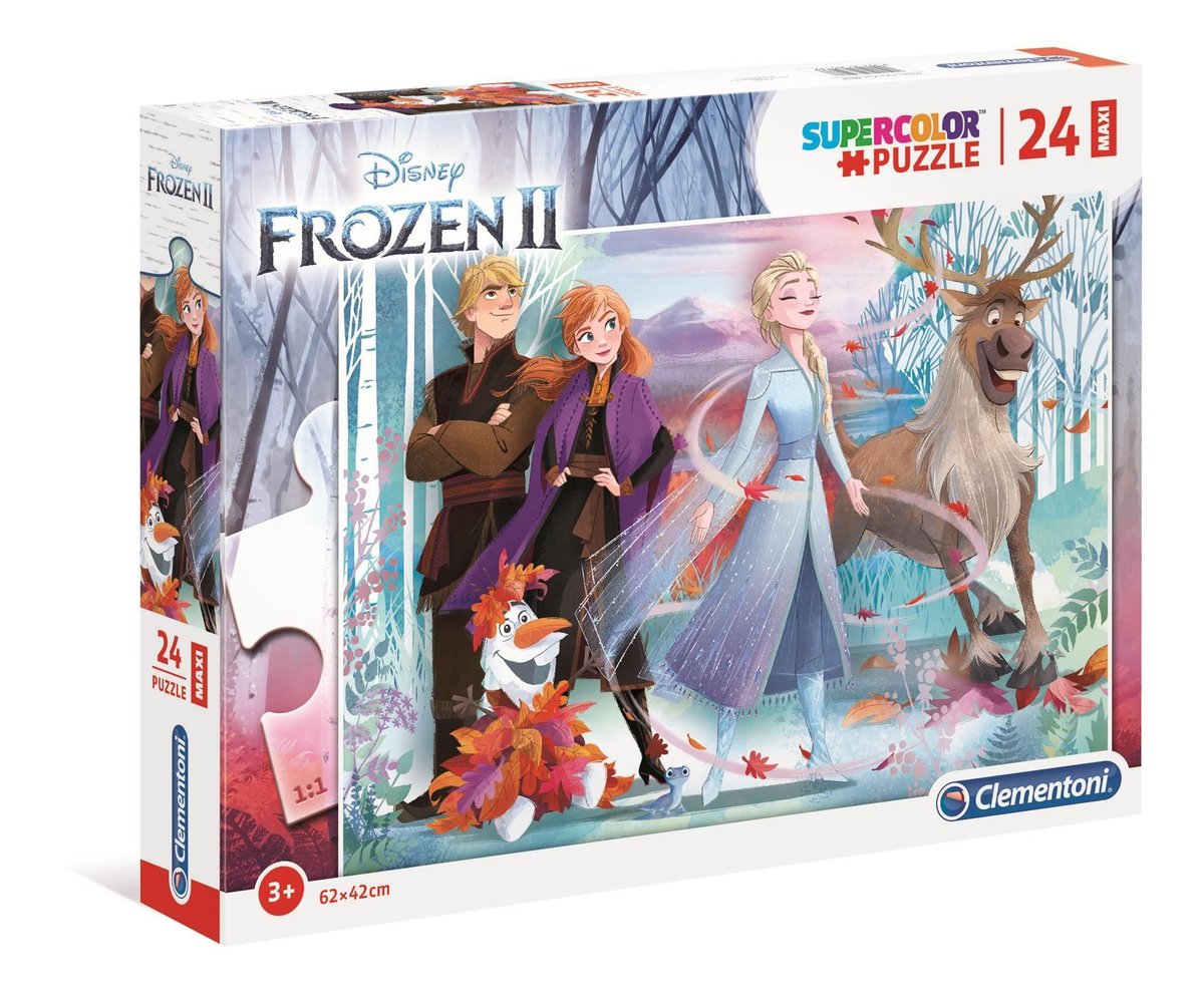 Clementoni Clementoni Układanka Puzzle 24 Elementy Maxi Frozen Dla Dzieci Do Układania