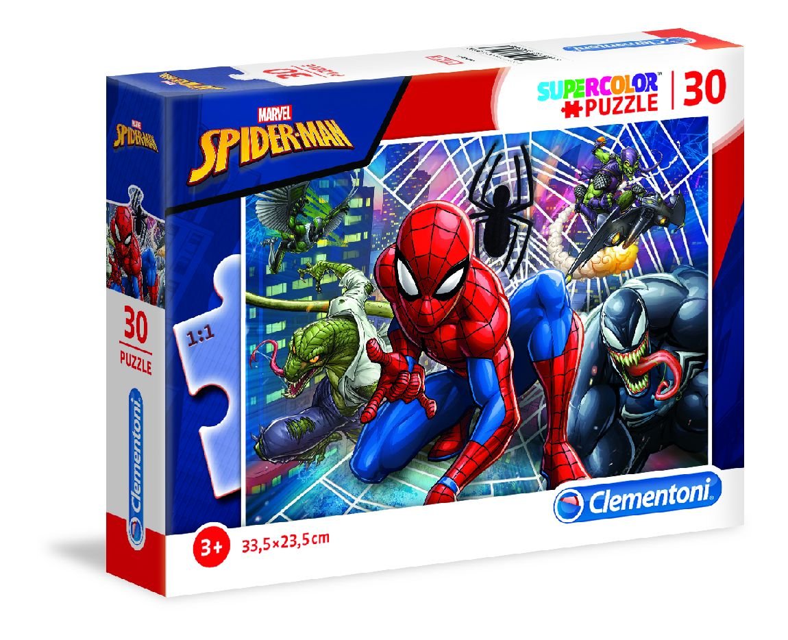 Clementoni Clementoni Układanka Puzzle 30 Elementów Super Kolor Spider Man Dla Dzieci