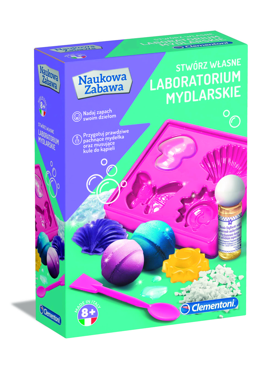 Clementoni, zabawka edukacyjna Laboratorium mydlarskie