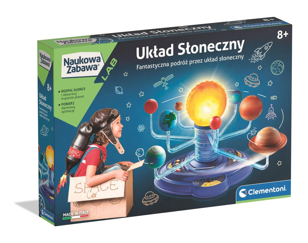 Clementoni, zabawka edukacyjna Układ słoneczny, zestaw, 50107