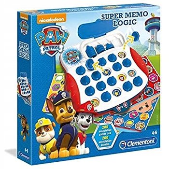 Clementoni, zestaw gier edukacyjnych Super Memo Logic Psi Patrol - Clementoni