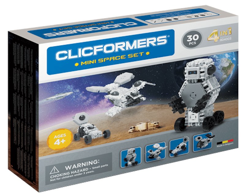 Clicformers, klocki konstrukcyjne Kosmos, 4w1