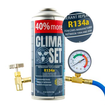 ClimaSet czynnik R134a 235g, przewód z manometrem - Inny producent