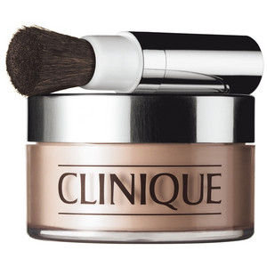 Clinique, Blended Face Powder & Brush, transparentny puder sypki 08, 35 g - Clinique
