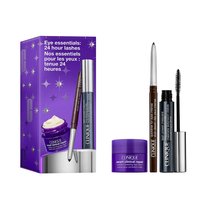 Clinique, Eye Essential: 24 Hour Lashes zestaw tusz do rzęs 6ml + eyeliner w kredce 0.14g + przeciwzmarszczkowy krem pod oczy 15ml