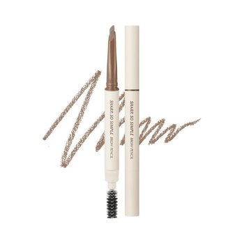 CLIO Sharp So Simple Brow Pencil #02 Ash Brown 0.18 g - popielato-brązowa kredka do brwi - Clio