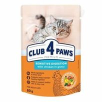 Club 4 Paws Kot Saszetka 80G Wrażliwe Trawinie kurczak