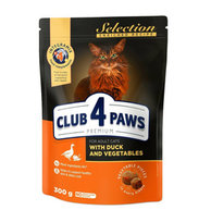 Club 4 Paws Mokra karma dla kota - kaczka Warzywa 300g 