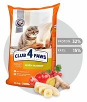 CLUB 4 PAWS Premium Sucha karma dla kotów - Królik 14 kg