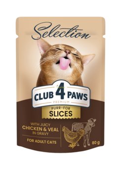 Club 4 Paws Selection Slice Kuraczak & Cielęcina 85g - Inna marka