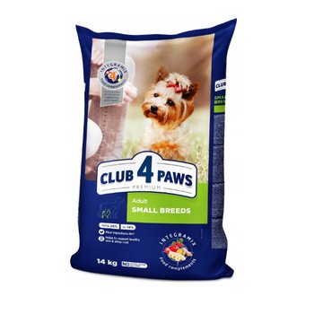 CLUB 4 PAWS Sucha karma dla psów małych ras - kurczak 14 kg - Club 4 Paws