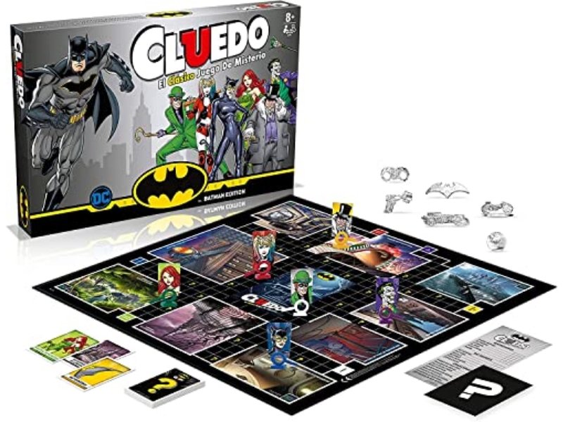 Cluedo Batman - Cluedo Winning Moves Mystery Gra planszowa - Rozwiąż zagadkę w Gotham City
