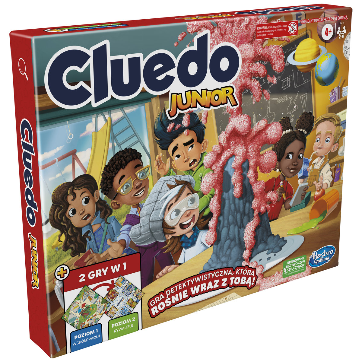 Cluedo Junior 2w1, gra planszowa, Hasbro, F6419, Hasbro Gaming